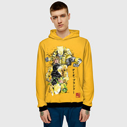 Толстовка-худи мужская JoJo Bizarre Adventure, цвет: 3D-черный — фото 2