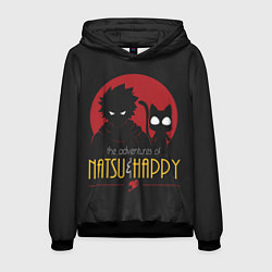 Толстовка-худи мужская Хвост Феи Natsu i Happy, цвет: 3D-черный