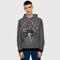 Толстовка-худи мужская Princess Mononoke, цвет: 3D-черный — фото 2