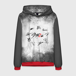 Толстовка-худи мужская STRAY KIDS, цвет: 3D-красный