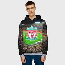 Толстовка-худи мужская FC Liverpool, цвет: 3D-меланж — фото 2