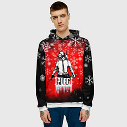 Толстовка-худи мужская PUBG, цвет: 3D-белый — фото 2