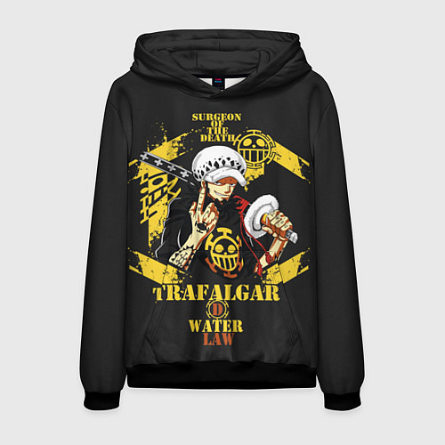 Мужская толстовка One Piece Trafalgar Water / 3D-Черный – фото 1