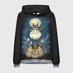 Толстовка-худи мужская My Neighbor Totoro, цвет: 3D-меланж