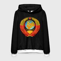 Толстовка-худи мужская СССР, цвет: 3D-белый