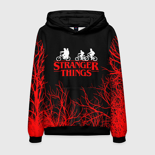 Мужская толстовка STRANGER THINGS / 3D-Черный – фото 1