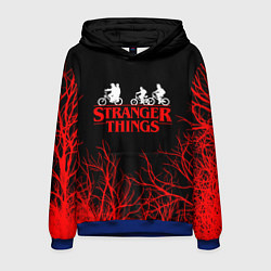 Толстовка-худи мужская STRANGER THINGS, цвет: 3D-синий