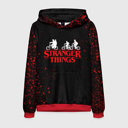 Толстовка-худи мужская STRANGER THINGS, цвет: 3D-красный