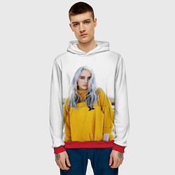 Толстовка-худи мужская BILLIE EILISH, цвет: 3D-красный — фото 2