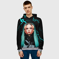 Толстовка-худи мужская BILLIE EILISH, цвет: 3D-меланж — фото 2