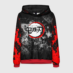 Толстовка-худи мужская KIMETSU NO YAIBA, цвет: 3D-красный