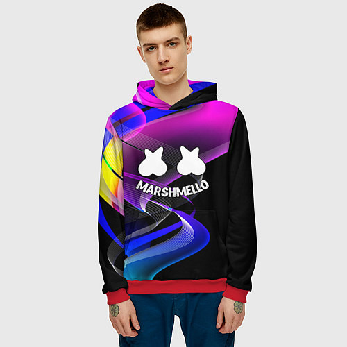 Мужская толстовка МАРШМЕЛЛОУ / 3D-Красный – фото 3