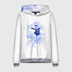 Толстовка-худи мужская Фигурное катание, цвет: 3D-меланж