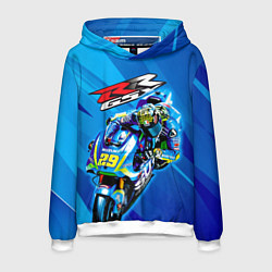 Толстовка-худи мужская Suzuki MotoGP, цвет: 3D-белый