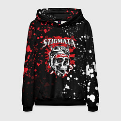 Толстовка-худи мужская Stigmata, цвет: 3D-черный