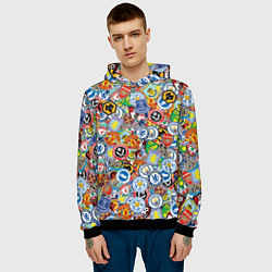 Толстовка-худи мужская Английская Премьер Лига, цвет: 3D-черный — фото 2