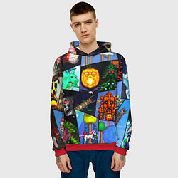 Толстовка-худи мужская Terraria allpic, цвет: 3D-красный — фото 2