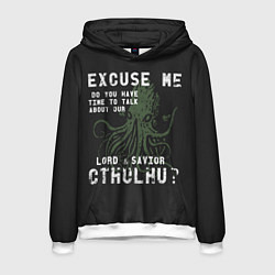 Толстовка-худи мужская Cthulhu, цвет: 3D-белый