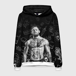 Толстовка-худи мужская CONOR McGREGOR, цвет: 3D-белый