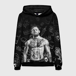 Толстовка-худи мужская CONOR McGREGOR, цвет: 3D-черный