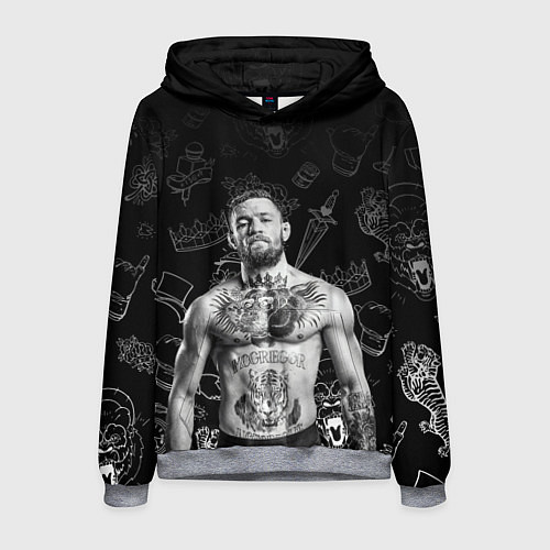Мужская толстовка CONOR McGREGOR / 3D-Меланж – фото 1