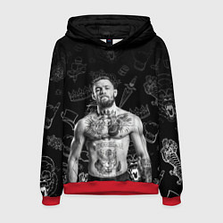 Толстовка-худи мужская CONOR McGREGOR, цвет: 3D-красный