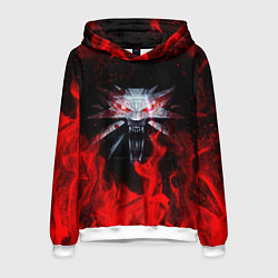 Толстовка-худи мужская ВЕДЬМАК, цвет: 3D-белый