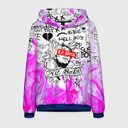 Толстовка-худи мужская LIL PEEP, цвет: 3D-синий