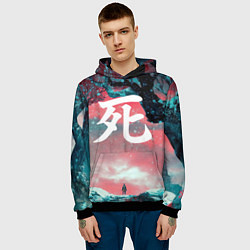 Толстовка-худи мужская Sekiro shadows die twice, цвет: 3D-черный — фото 2