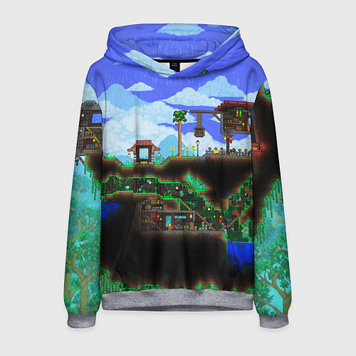 Мужская толстовка TERRARIA EXCLUSIVE / 3D-Меланж – фото 1