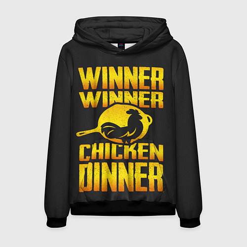 Мужская толстовка Winner Chicken Dinner / 3D-Черный – фото 1