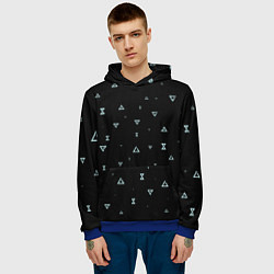 Толстовка-худи мужская Witchersigns, цвет: 3D-синий — фото 2