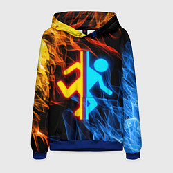 Толстовка-худи мужская PORTAL, цвет: 3D-синий