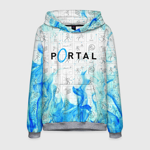 Мужская толстовка PORTAL / 3D-Меланж – фото 1