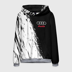 Толстовка-худи мужская AUDI, цвет: 3D-меланж