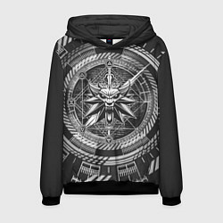 Толстовка-худи мужская Ведьмак, цвет: 3D-черный