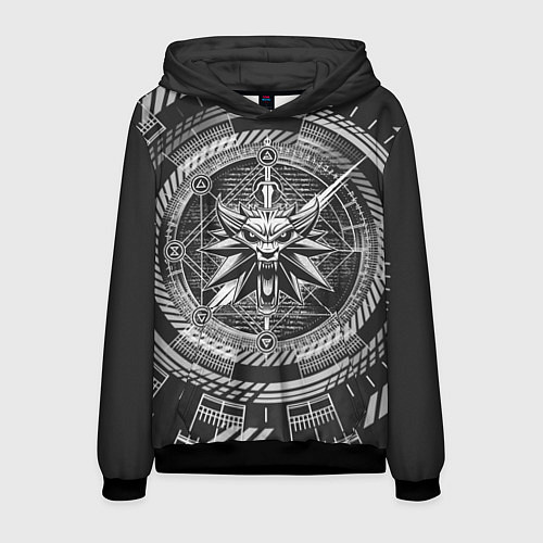 Мужская толстовка Ведьмак / 3D-Черный – фото 1