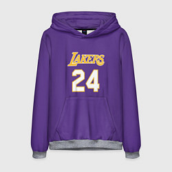 Толстовка-худи мужская Los Angeles Lakers Kobe Brya, цвет: 3D-меланж