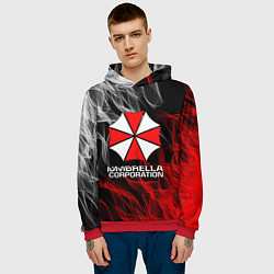 Толстовка-худи мужская UMBRELLA CORP, цвет: 3D-красный — фото 2