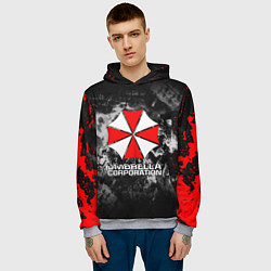 Толстовка-худи мужская UMBRELLA CORP, цвет: 3D-меланж — фото 2