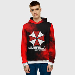 Толстовка-худи мужская UMBRELLA CORP, цвет: 3D-белый — фото 2