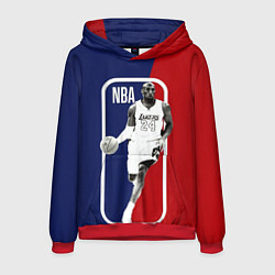 Толстовка-худи мужская NBA Kobe Bryant, цвет: 3D-красный