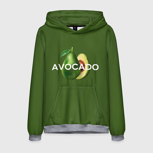 Мужская толстовка АВОКАДО / 3D-Меланж – фото 1