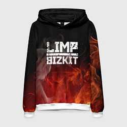 Толстовка-худи мужская LIMP BIZKIT, цвет: 3D-белый