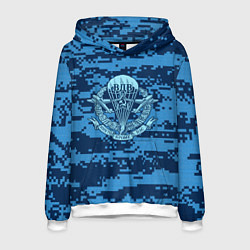 Толстовка-худи мужская ВДВ СССР, цвет: 3D-белый