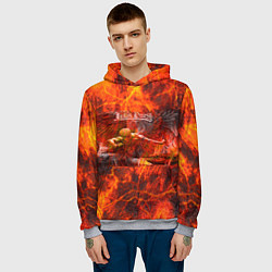 Толстовка-худи мужская Judas Priest, цвет: 3D-меланж — фото 2