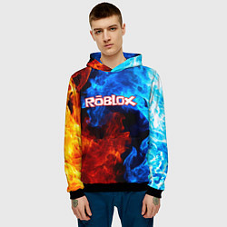 Толстовка-худи мужская ROBLOX, цвет: 3D-черный — фото 2