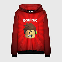Толстовка-худи мужская ROBLOX, цвет: 3D-черный