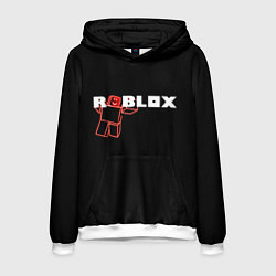 Толстовка-худи мужская Роблокс Roblox, цвет: 3D-белый