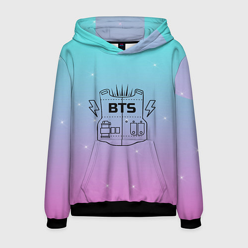 Мужская толстовка BTS / 3D-Черный – фото 1